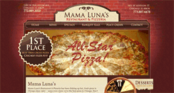 Desktop Screenshot of mamalunaspizza.com